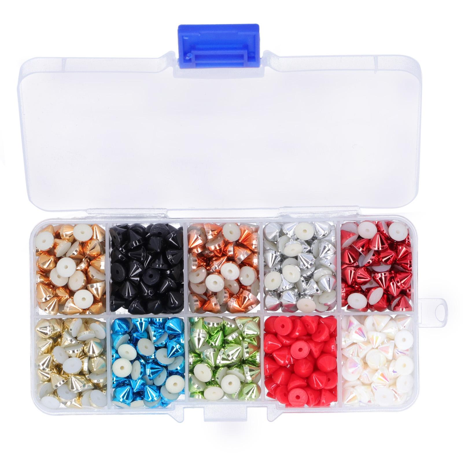 

Полукруглые конусные заклепки красочные DIY одежда багаж сумка шляпа украшения аксессуары