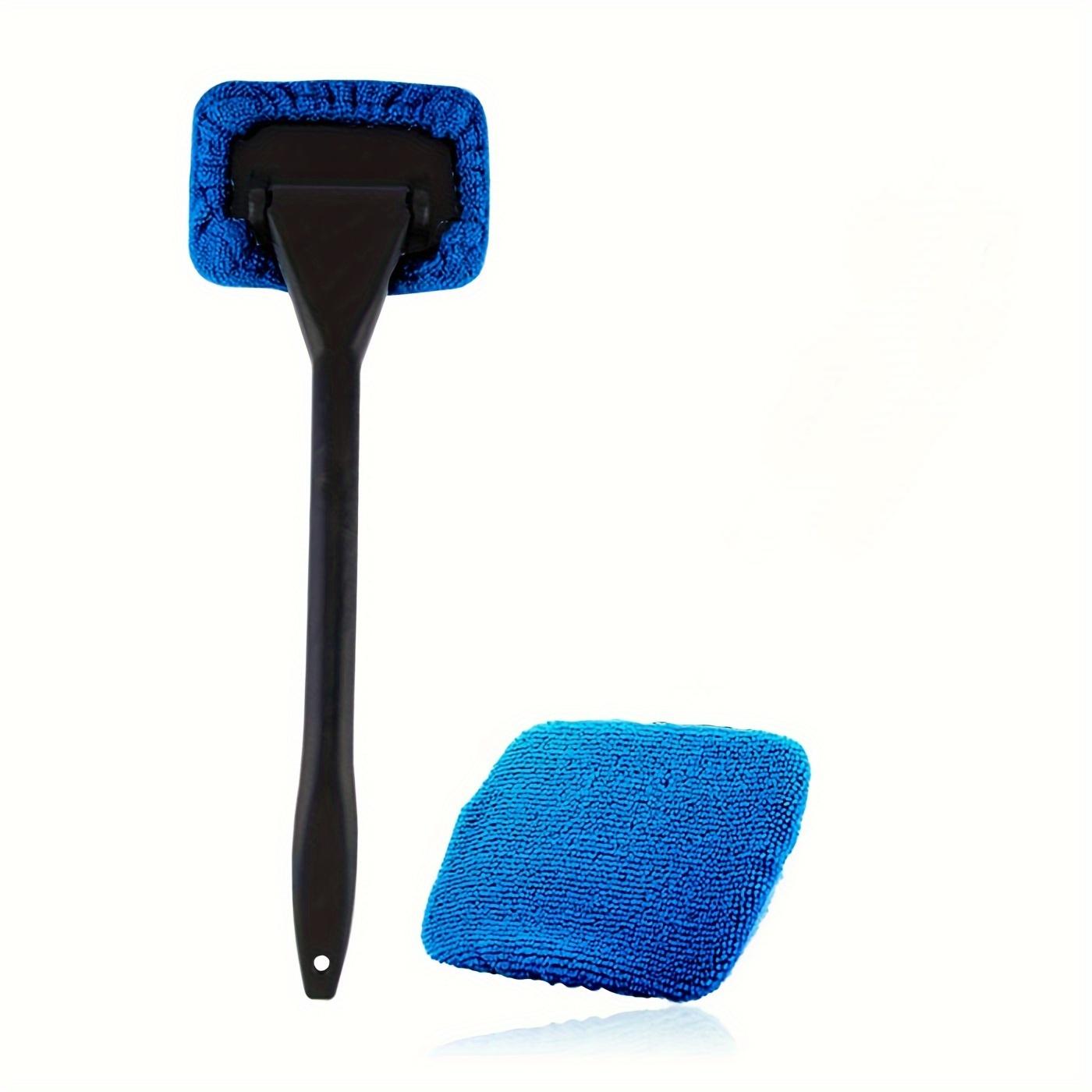 

1PCS Efficient Car Windshield Cleaning Kit: Long Handle, Reusable, No-Electricity Glass Cleaner with Multiple Components темно-синий