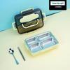 ZISIZ Stainless Steel Divided Bento Lunch Box