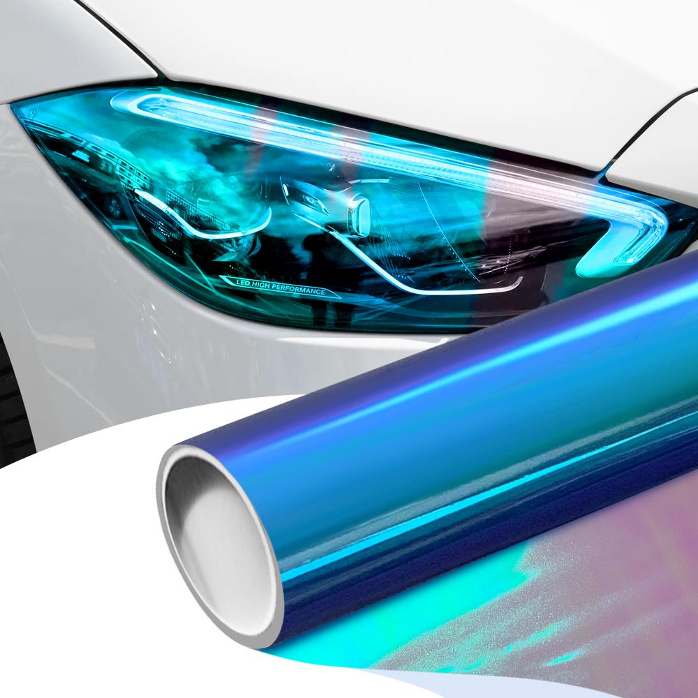Automobile Chameleon Headlight Color Cover Headlight Tail Light Waterproof Mist Motorcycle Light Self-adhesive Film Accessories