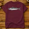 Atlantik Makrele Aquarell Kunst T-Shirt Sommer Baumwolle T-Shirts Für Unisex Design T-Shirt Kurzärmelig Y2k Lustiges Oberteil T-Shirts