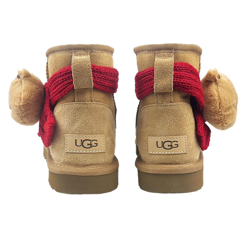 UGG CLASSIC MINI Sheepskin Thermal Abrasion Resistant Short Snow Boots Women's Light Brown 1016222-CHE(Team40-)