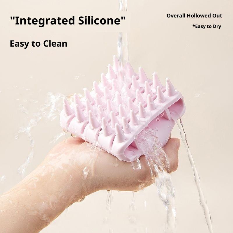 Shampoo Brush Head Scalp Massage Comb With Handle Hair Washing Comb Body Massage Brush Bath Shower Brush Salon Hairdressing Tool