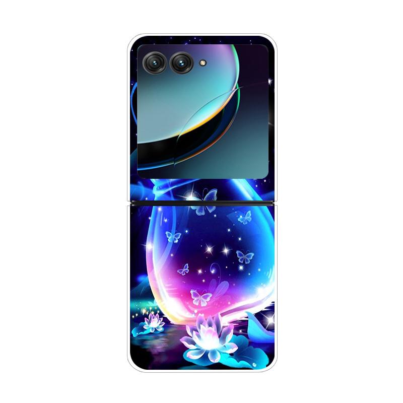 Dla Motorola Razr 40 50 Ultra 5G Przezroczyste Etui Razr40 Razr4 Twardy PC Przezroczysty Tylny Pokrowiec na Telefon Dla Motorola Razr+ Etui