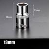 1pc 8-32mm Hex Socket Wrench Head Set 1/2 Short Long Socket Deep Nut Driver Sleeve Spanner End Ratchet Tool With Holder