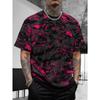 3D Digitaldruck T-Shirt, kurzärmeliges Oberteil für jugendliche Männer, vielseitig und atmungsaktiv