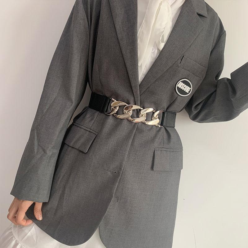 Chain Belt Women'S Waist Slim Elastic Elastic Thin Waist Seal Simple Decorative Dress