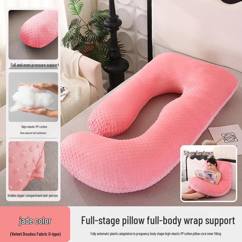 Pregnancy Support Pillow: G, U & L Shapes for Side Sleeping & Back Support