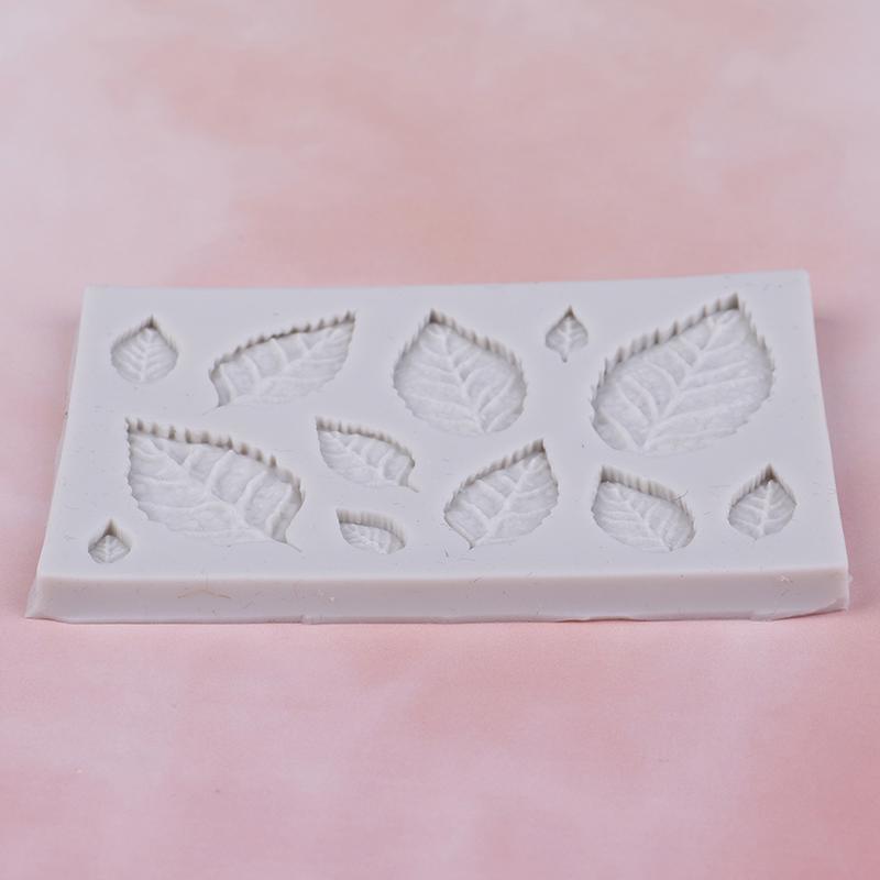 Rose Leaves Silicone Soap Mold Kitchen Accessories Cake Mold Cookies Cake Tools