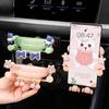 Car Phone Holder Car Navigation Holder Air Outlet Super Cute Cartoon Mobile Phone Gravity Type Automotive Device Mount