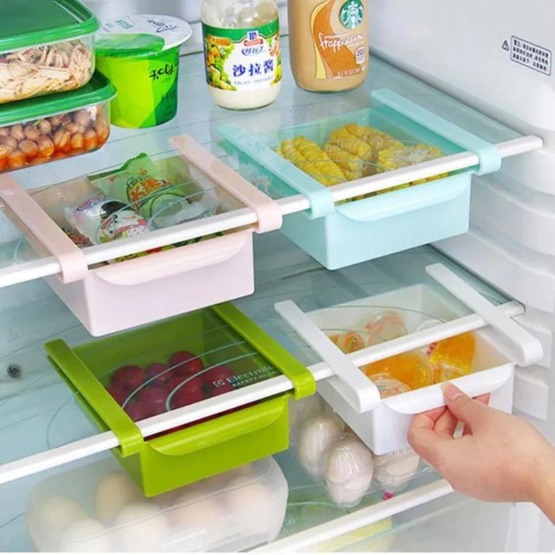 1pc-Refrigerator Storage Box Kitchen Accessories Space-saving Cans Finishing Four Case Organizer Creative Twitch Type Glove Box