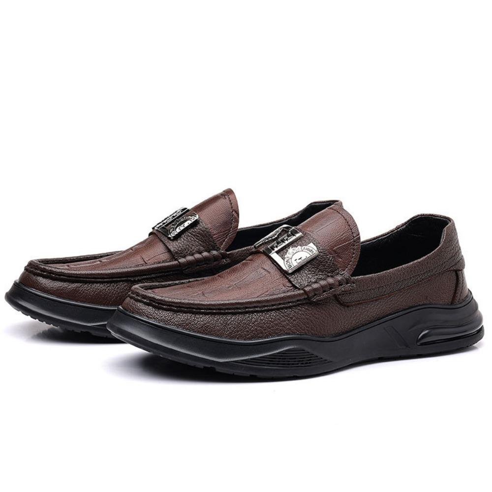 Luxury Genuine Leather Casual Leather Shoes Men Versatile Sheepskin Men's Shoes Loafers Man Leather Dress Shoes Zapatos Hombre