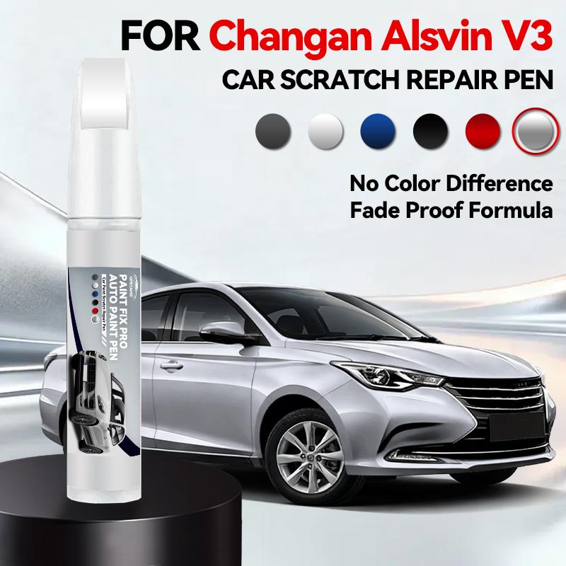 

Paint Repair Pen Touch Up Scratch Remover DIY Auto Accessories Silver White Blue Red For Changan Alsvin V3 2020-2025 T1X срібний