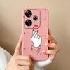 For Poco F6 Pro Phone Case Simple Heart Cover Liquid Silicone Camera Protection Cases For Xiaomi Poco F 6 Soft ShockProof Funda