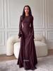 Elegant 2025 Autumn Long Sleeve Slim Fit Waist-cinching Dress for Women
