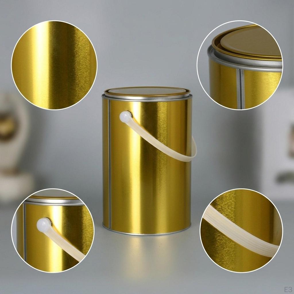 Empty Paint Can Metal Bucket Sturdy Multifunctional Rustproof Iron Paints Container with Lid