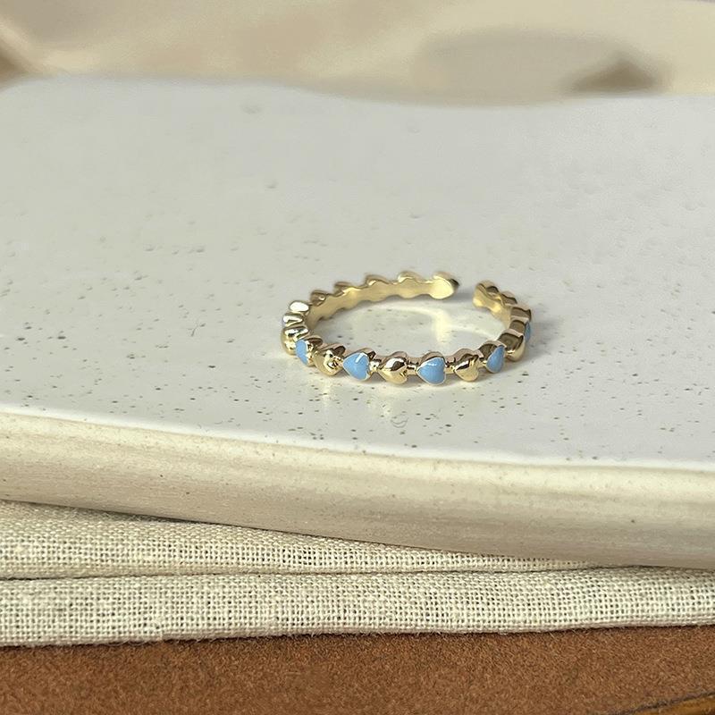 Cloud Drip Glaze Adjustable Ring - Women s Trendy Stackable Index Finger Jewelry Open Adjustable