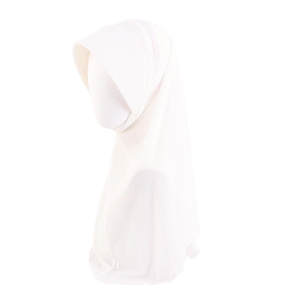 Solid Color Headscarf Hat Chiffon Scarf Hat Foulard Baotou Hat  Muslim Women