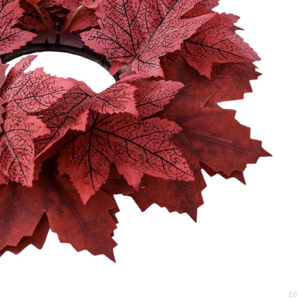 Leaves Autumn Holder Maple Candle Wreath