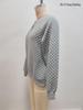 2025 Autumn/Winter Women's Solid Deep V-Neck Patchwork Long Sleeve Casual Sweatshirt