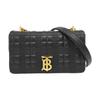 [Pre-Owned] Lola Bag TB Logo Quilted Metal Chain Color Block Lambskin Crossbody Shoulder Bag - Very Good #11LA4D3