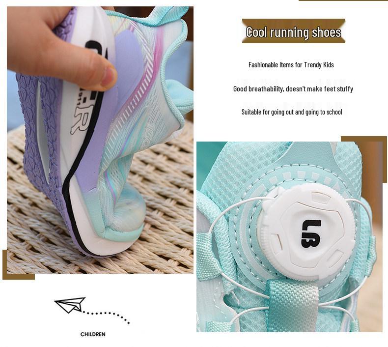 2026 Summer Lightweight Kids' Running Shoes - Breathable Mesh, Soft Sole, Trendy for Boys and Girls
