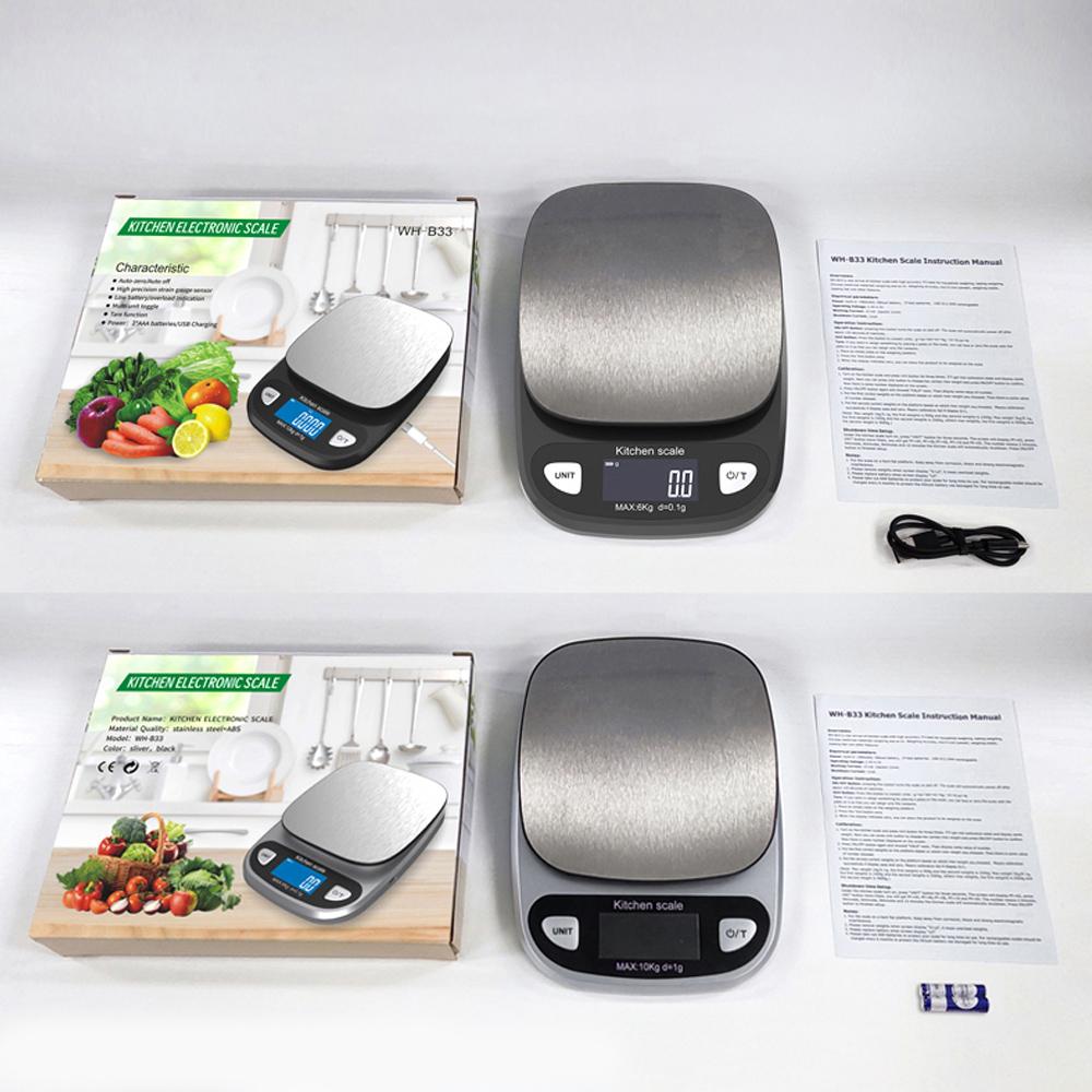 Accurate Digital Scale 12kg/1g 6kg/0.1g Household Waterproof Scale Electronic Scale for Jewelry Food Baking