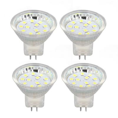 4PCS MR11 12LED Glühbirne 2W 300LM Spot Glühbirne Doppel Pin Basis Landschaft GlühbirneKalt Weiß