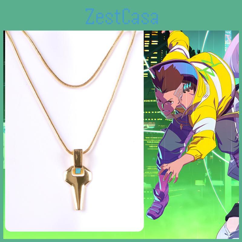 Cyberpunk Edgerunners David Martinez Necklace With Metal Pendant For Cosplay And Gift