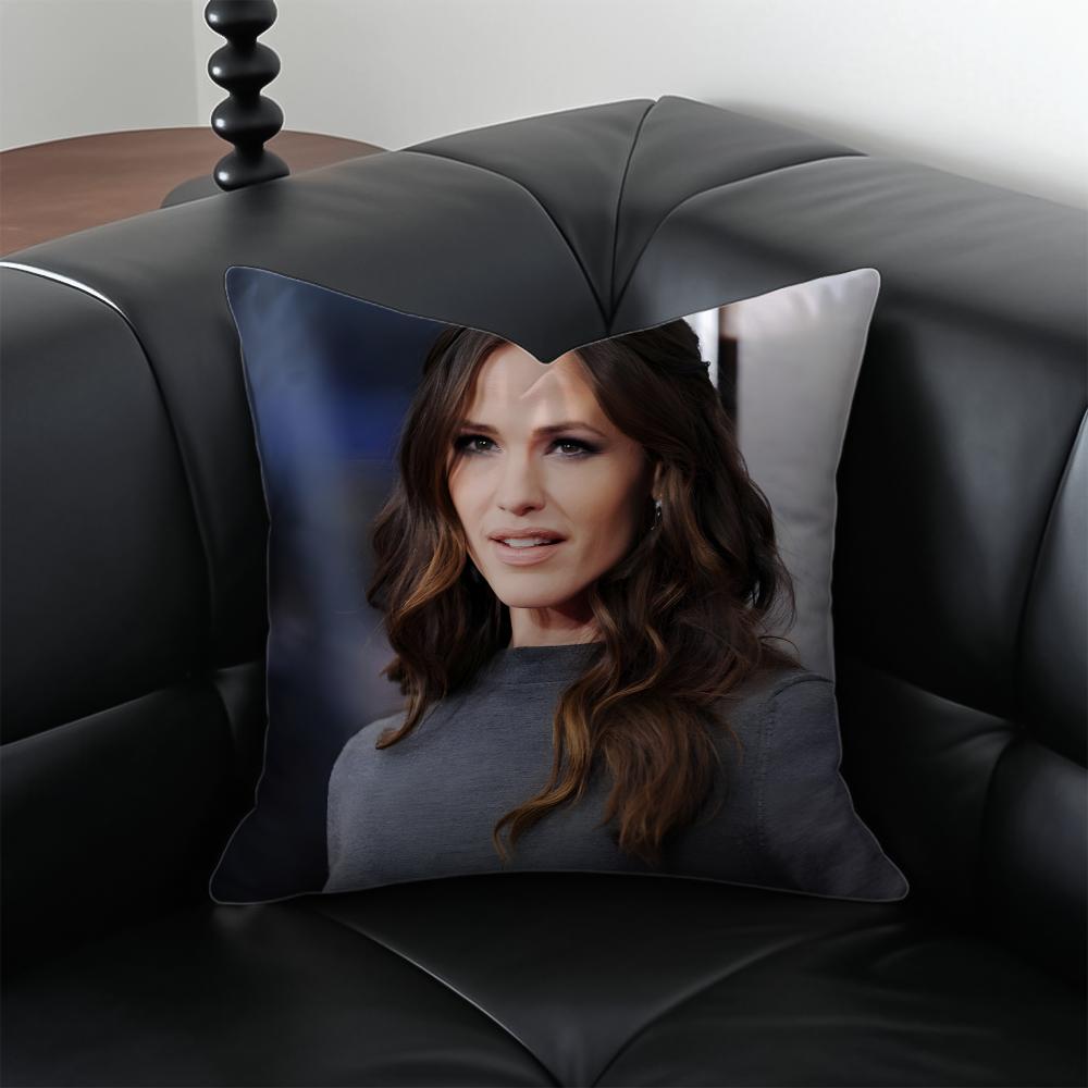 JJennifer Garner Cushion Cover Pillow Case Antidustmite Invisible zipper silky plush cushion