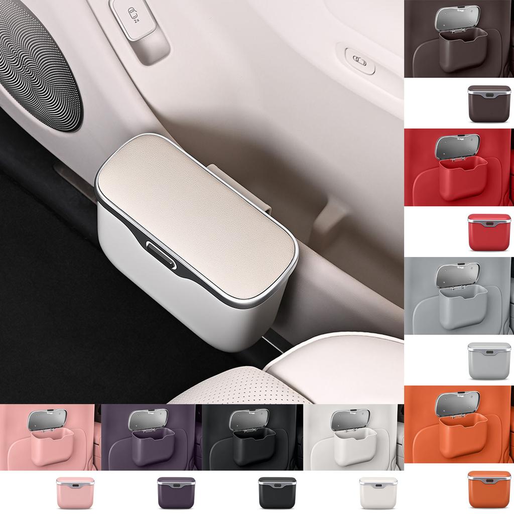 Car Trash Can, Multi-functional Hanging Trash/shorts Storage Box For Cars, Car Interior Clip- Storage Bag.