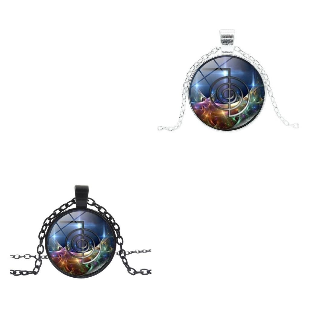 Exquisite Legierung Zeit Edelstein Anhänger Halskette Modischer Retro-Stil Für Frauen Und Männer