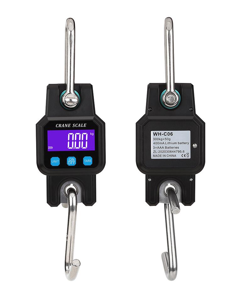 300kg 50g Bluetooth-kompatible Tragbare Elektronische Hakenwaage Aufladen Bluetooth Mini Hebewaage für Haushaltsgebrauch