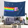 1 Stück Nyan Cat Wandteppich für Schlafzimmer Wohnzimmer Büro Dekoration Retro Videospiel Ästhetik Raumdekoration