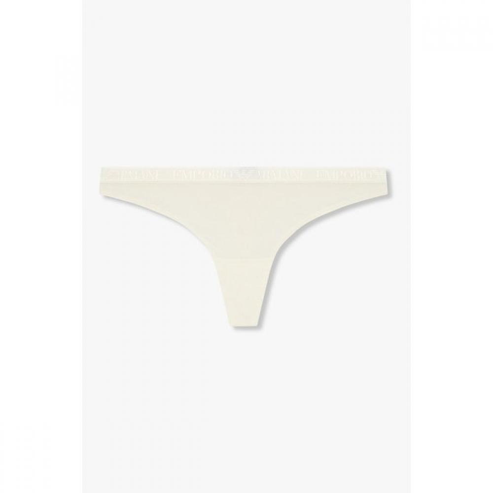 Emporio Armani Женские блестящие стринги с логотипом 0825310508 M(95)