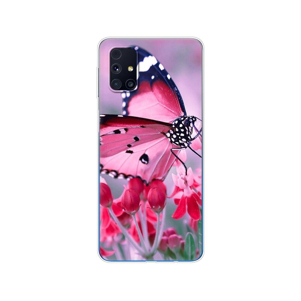 Für Samsung M31s Hülle 6.5 Tpu Weiches Silikon Rückseite Handyhülle Für Galaxy M31S M 31S m317f m317 Funda Winter Schnee Weihnachten