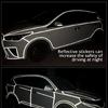 Road Bike Sticker Reflective Tape Fluorescent Safety Warning Strips Protective Tape Bicycles Wheel Body Sticker