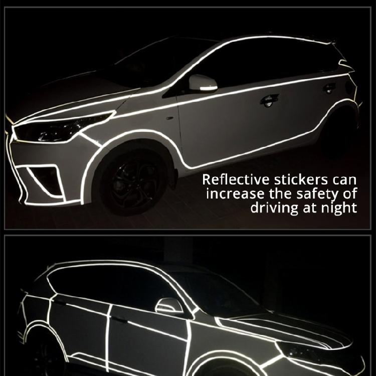 Road Bike Sticker Reflective Tape Fluorescent Safety Warning Strips Protective Tape Bicycles Wheel Body Sticker