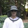Foldable Mosquito Hat With Hidden Net Mesh Repellent  Bee Protection Casual Outdoor Sunscreen Fishing Cap Panama Hat