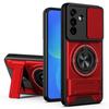 Armored Case for Samsung Galaxy A27 5G, Ring Holder, with Camera Cover, Red