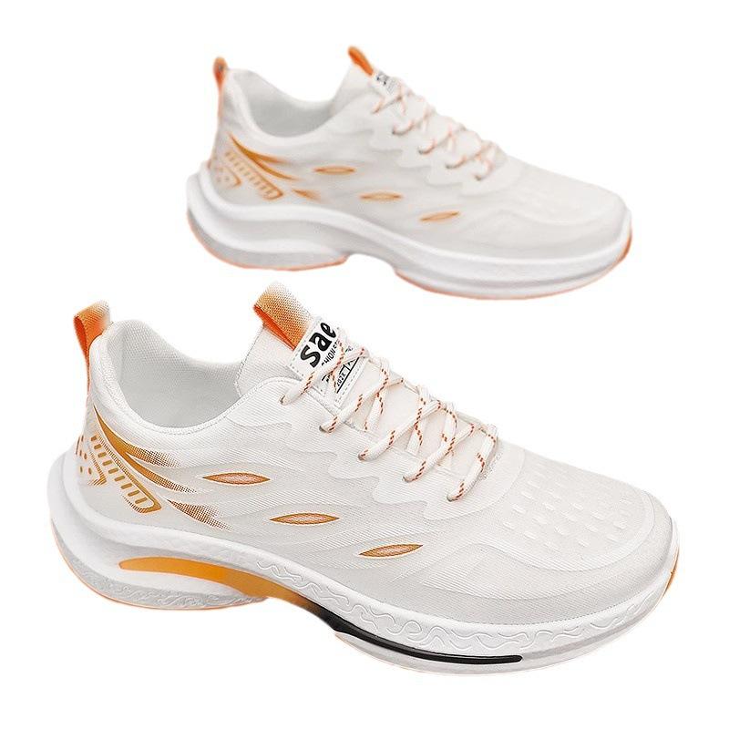 Sneakers men's autumn new fly-woven mesh men's shoes running shoes men's shock-absorbing ultra-light casual trendy shoes