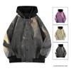 Spring and Autumn Trendy Brand High Street Fashion Contrast Color Stand Collar Jacket Men's Loose and Versatile Casual Jacket