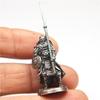 White Copper Miniatures Vintage Metal Soldiers Model Statue Japanese Shogunate Samurai Figurines  Desktop Toy Ornament Decoration