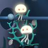 Jellyfish Night Light for Kids Bed Frame Touch Control Jellyfish Lamp with Flexible Tentacles Rechargeable Baby Nursery Lamp Cute Gift for Baby Shower