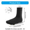 High Top Waterproof Cycling Shoe Cover With Elastic Cuff For Easy On Off Reflective Safety Features For Night Riding