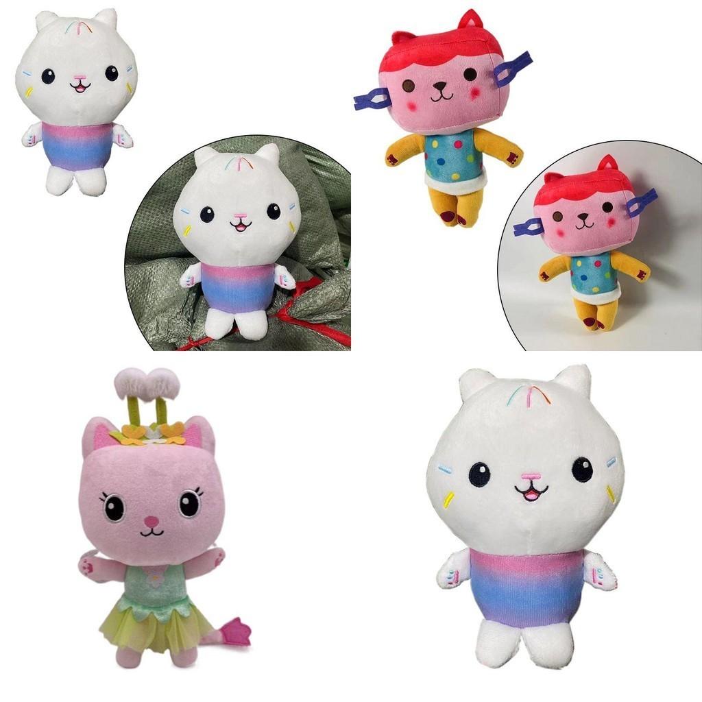 Adorable Gabby Dollhouse Plush Toy Mercat Cartoon Stuffed Animal Mermaid Cat Plushie Doll