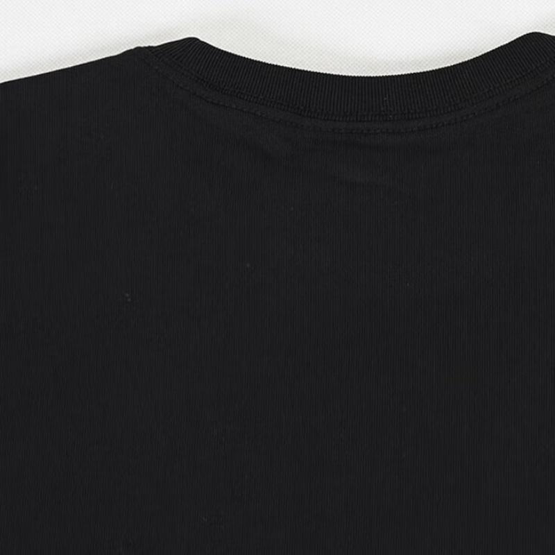 Vans Off The Wall Casual Series Simple Versatile Letter Short Sleeve T-Shirt Men Tops Black VN000GQQBLK