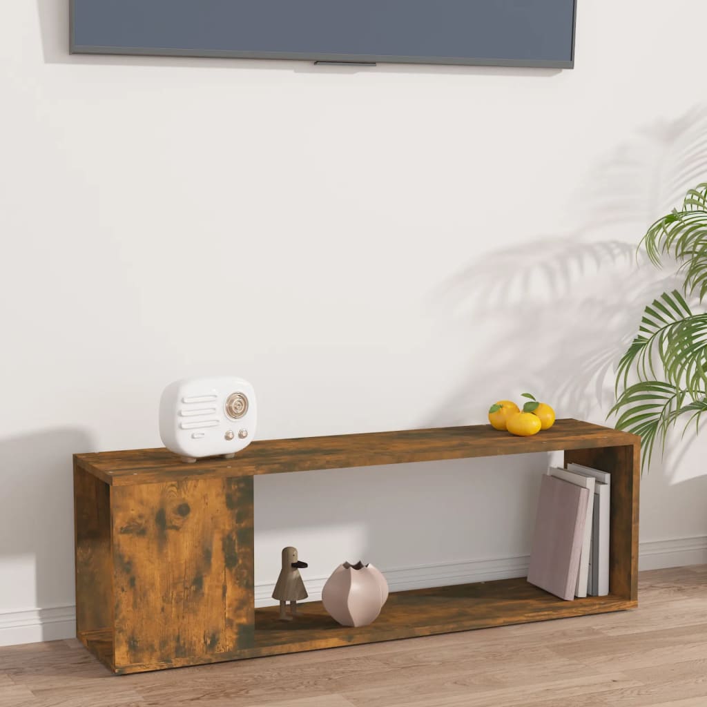 Moderner und minimalistischer TV-Schrank für das Wohnzimmer, offenes Ausstellungsregal, geeignet für Schlafzimmer, Wohnzimmer und Flur, 100x24x32 cm