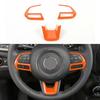 3x Steering Wheel Cover Trim for Jeep Renegade 2015+ Compass 2017+ Accessories
