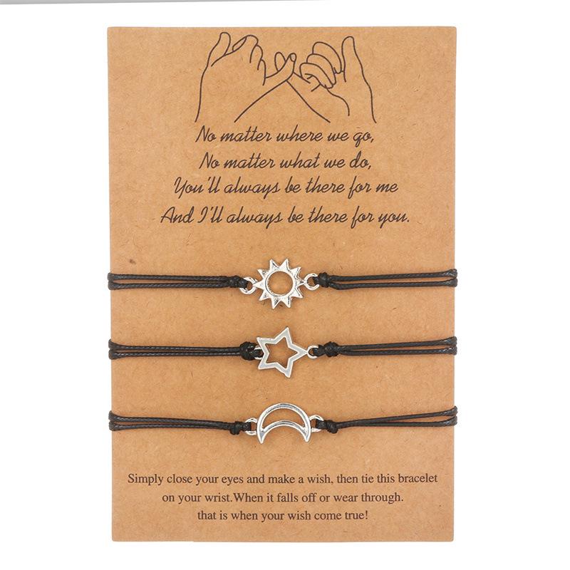 Adjustable Handmade Titanium Steel Heart Bracelets for Couples